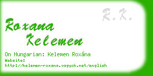 roxana kelemen business card